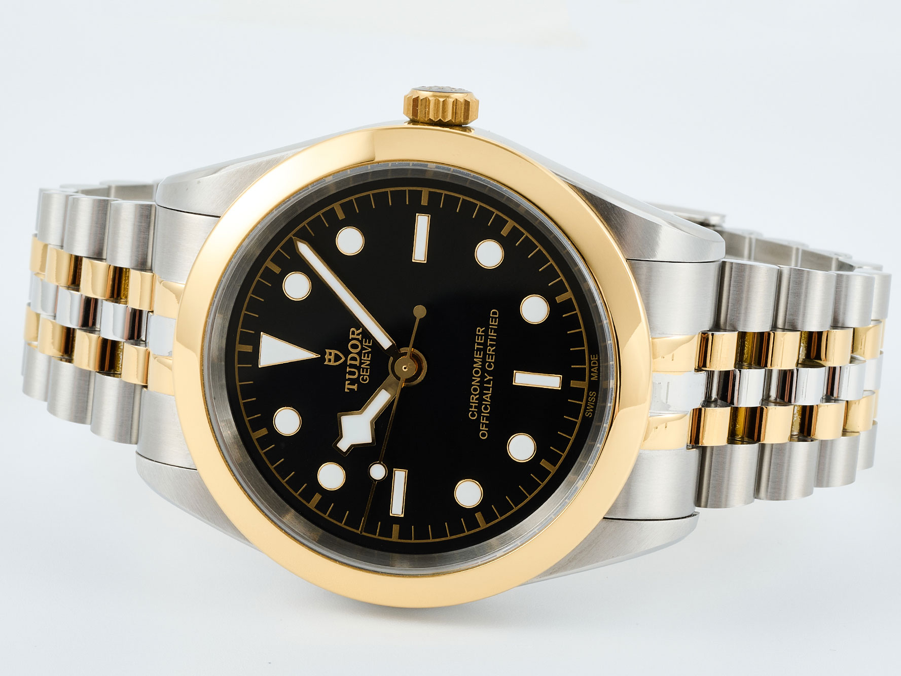 Tudor Black Bay One 41 S&G watch - 41mm steel case, Yellow gold bezel - m79683-0001 1:1 Superclone - Image 4