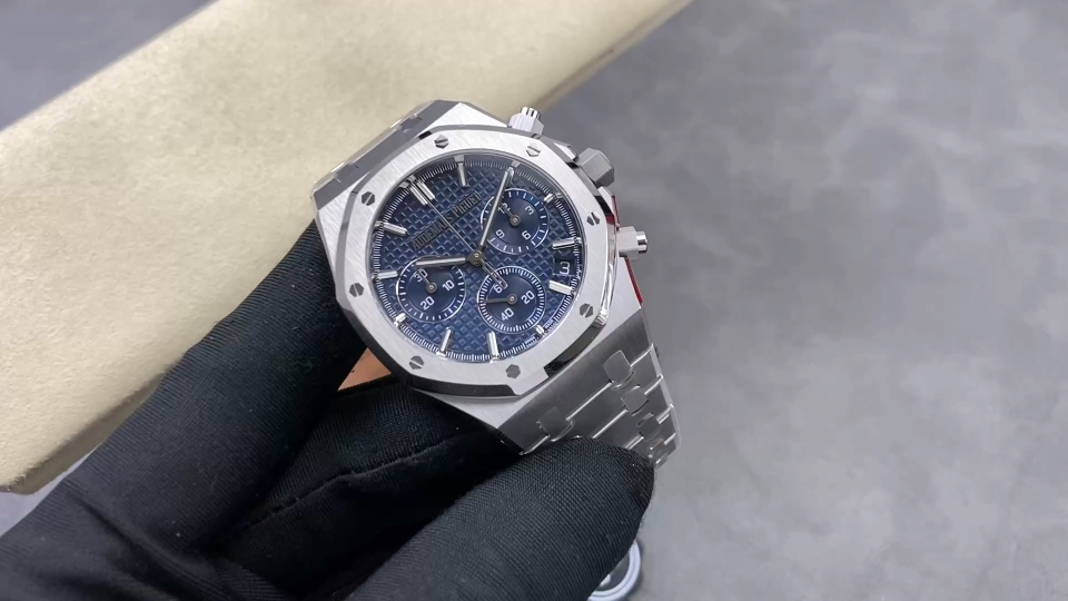 Audemars Piguet Royal Oak 26240ST Stainless steel Stainless-steel bracelet 41 mm Chronograph Configuration 1D0B2E 1:1 Superclone