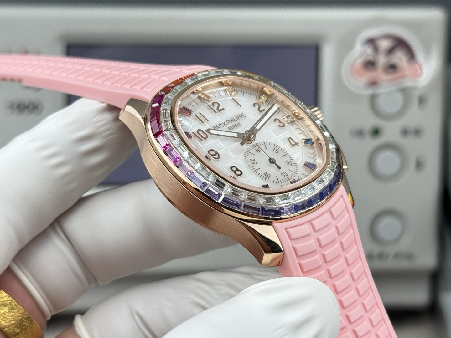 Patek Philippe Aquanaut Luce 7968/300R-001 Rainbow Chronograph 1:1 Superclone - Image 53