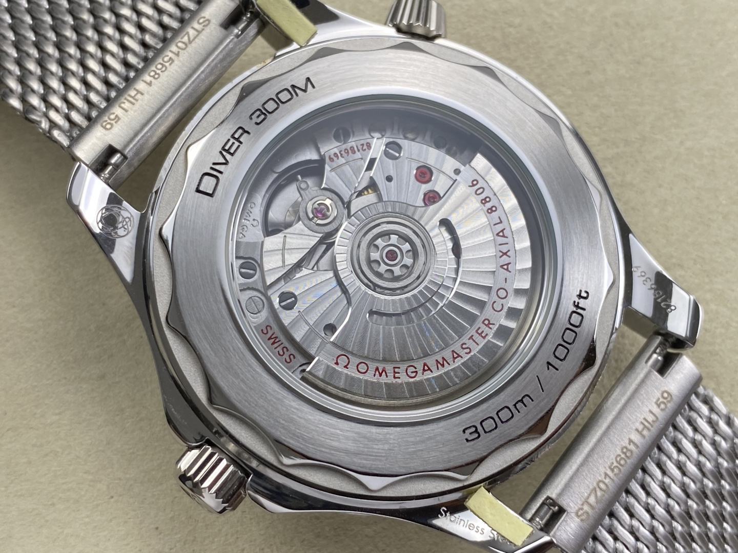 Omega Seamaster Diver 300M Stainless steel Black Configuration A7EC03 1:1 Superclone - Image 12