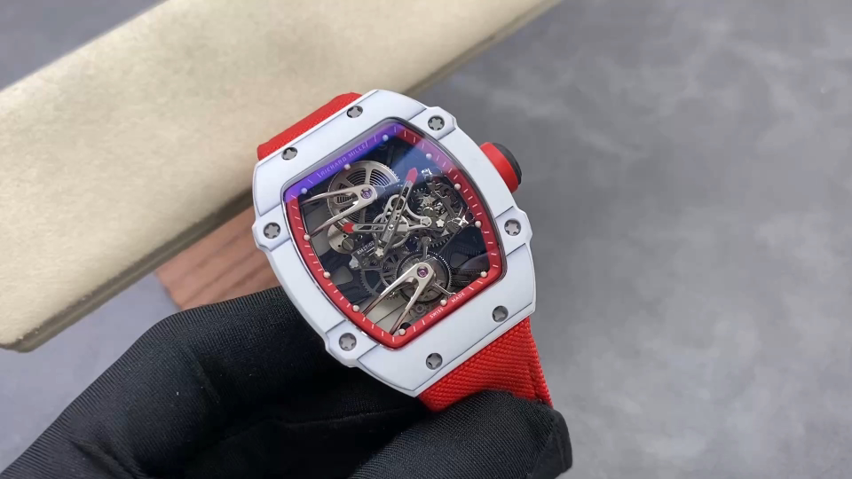 Richard Mille RM 027 RM27-02 Carbon composite Red Tourbillon Configuration 1B3406 1:1 Superclone