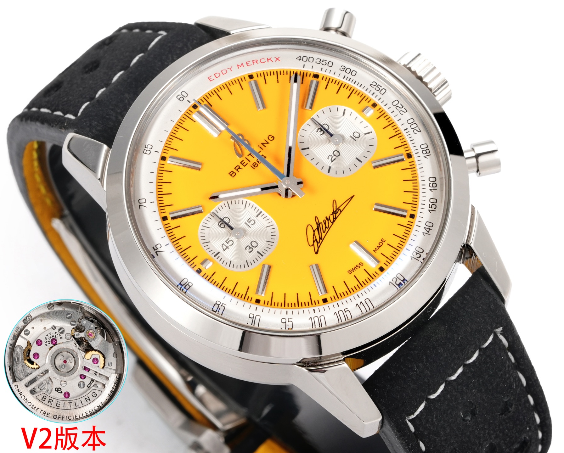 Breitling Navitimer Stainless steel Black dial 41 mm Chronograph BLS Factory Configuration 2C538F 1:1 Superclone - Image 8