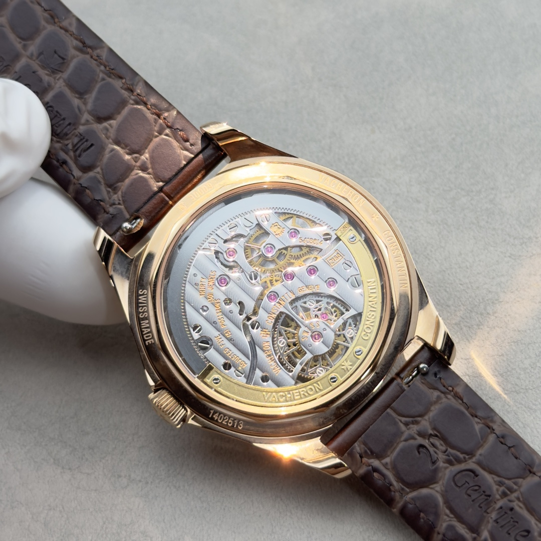 Vacheron Constantin Fiftysix tourbillon - 41 mm - Pink Gold Watch 6000E/000R-B488 (X60R2316) 1:1 Superclone