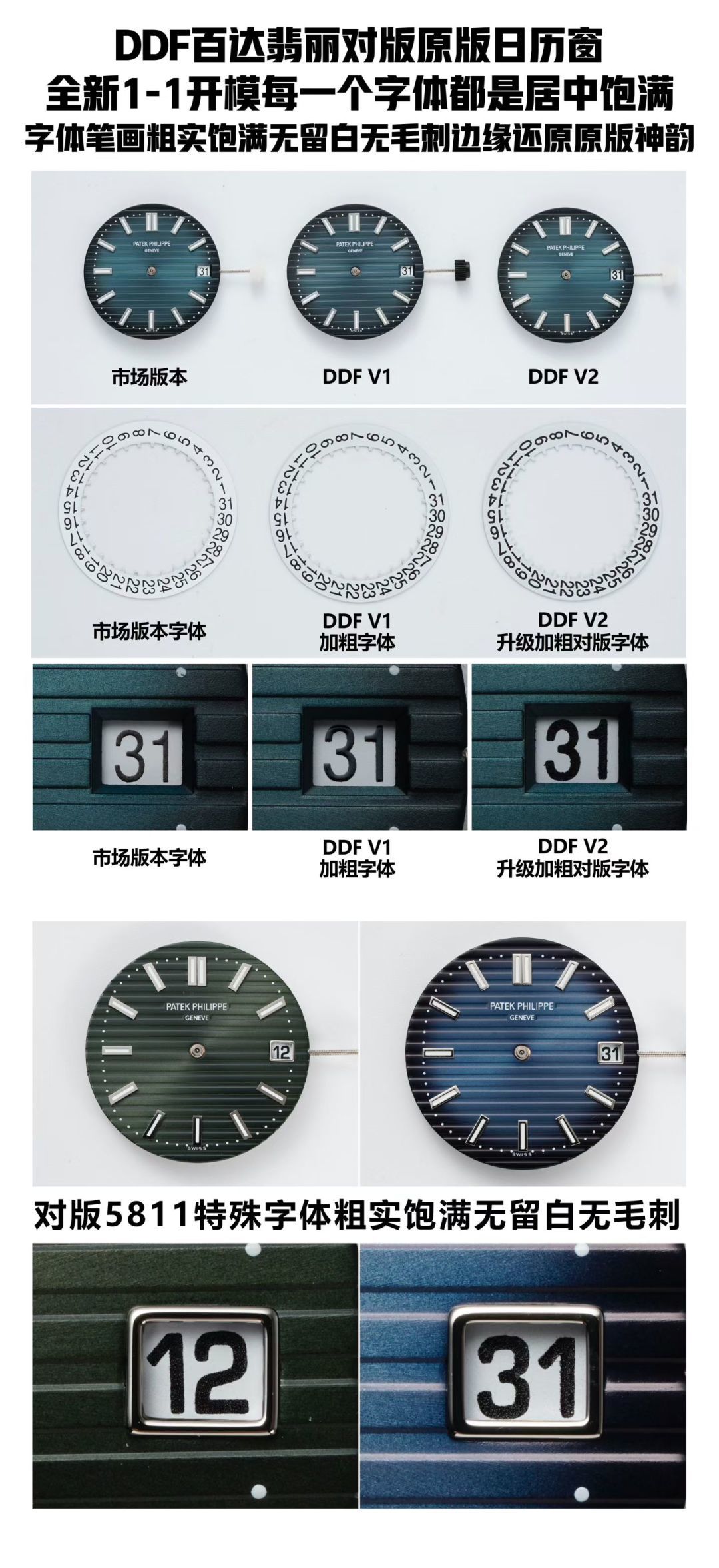 Patek Philippe Nautilus 5711 DDF Factory Configuration 406036 1:1 Superclone