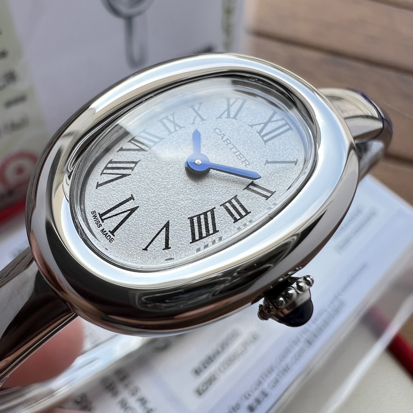 Cartier Baignoire Gold Silver dial White 24.6 x 18.7 mm Configuration E580E7 1:1 Superclone - Image 2