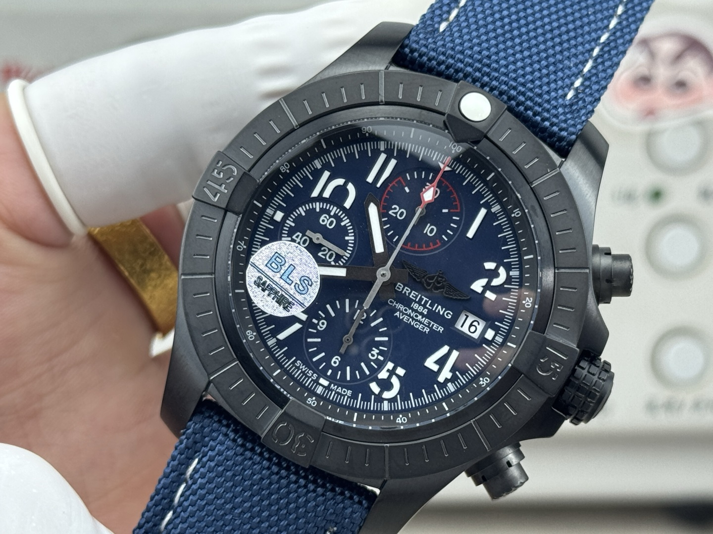 Breitling Avenger Stainless steel 45 mm Chronograph BLS Factory Configuration B33A15 1:1 Superclone - Image 8