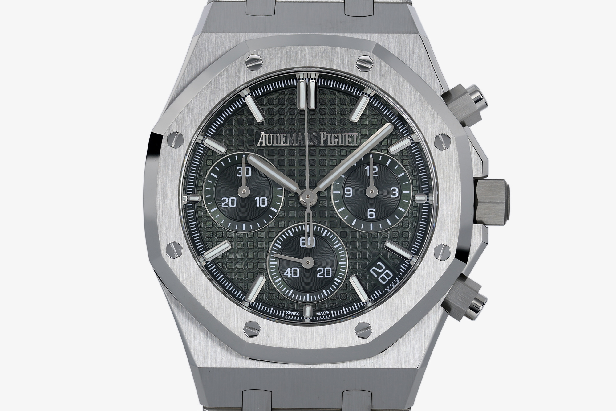 Audemars Piguet Royal Oak 26240ST Stainless steel Stainless-steel bracelet 41 mm Chronograph ZF Factory Configuration 769F05 1:1 Superclone