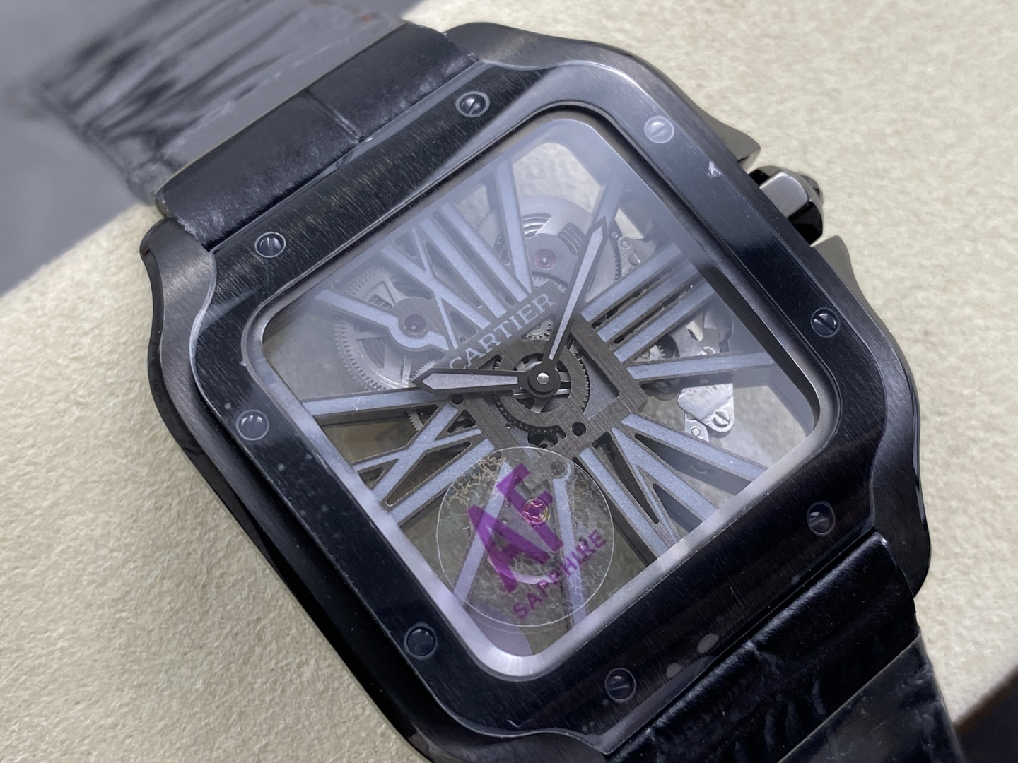 Cartier Santos de Cartier Skeleton 39.8 mm AF Factory Configuration E480C4 1:1 Superclone - Image 4
