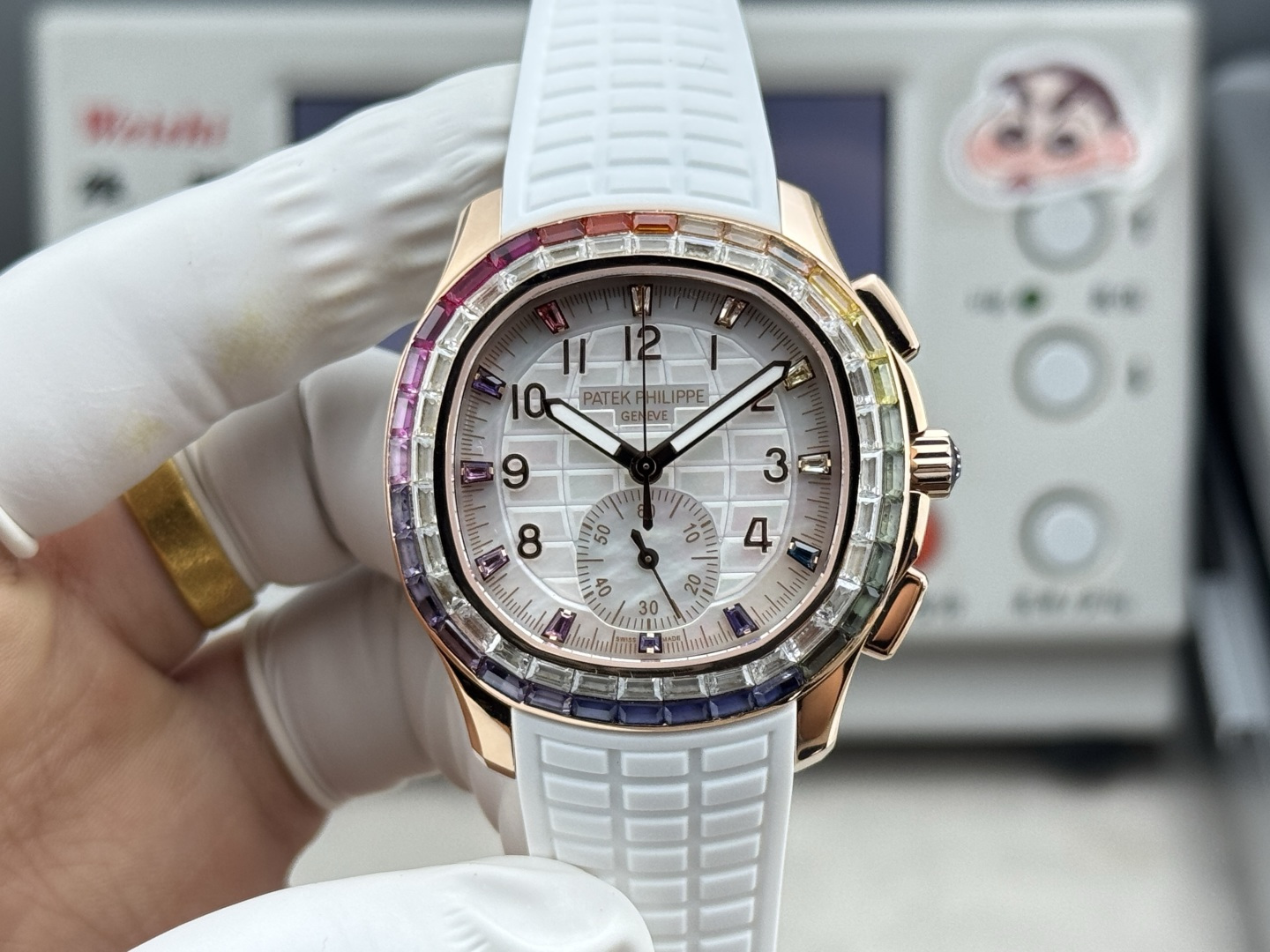 Patek Philippe Aquanaut Luce 7968/300R-001 Rainbow Chronograph 1:1 Superclone - Image 2