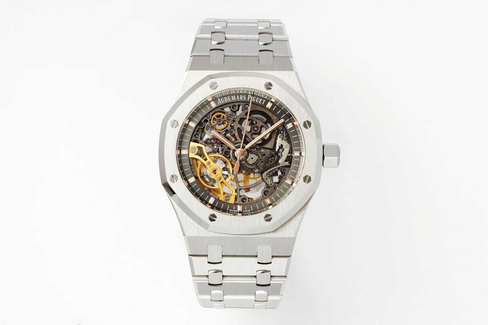 Audemars Piguet Royal Oak Double Balance Wheel Openworked 15407ST.OO.1220ST.01 1:1 Superclone