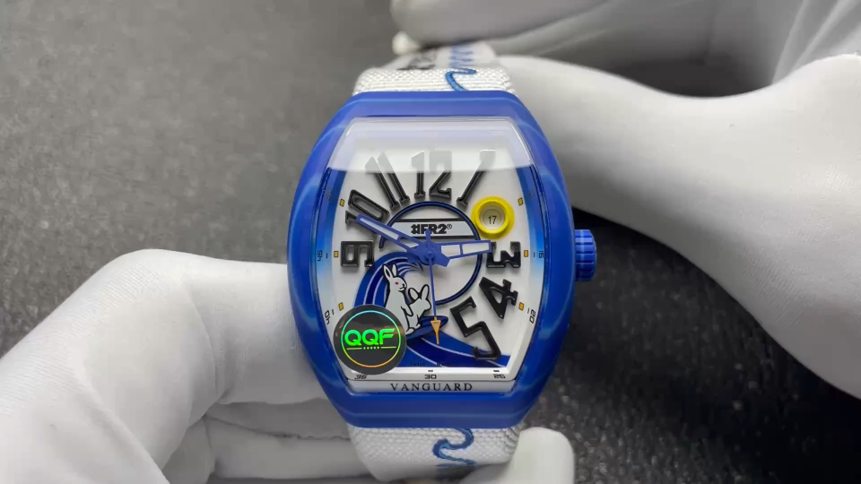 Franck Muller Vanguard V41 Carbon composite 41 mm Date display QQF Factory Configuration 143B2F 1:1 Superclone