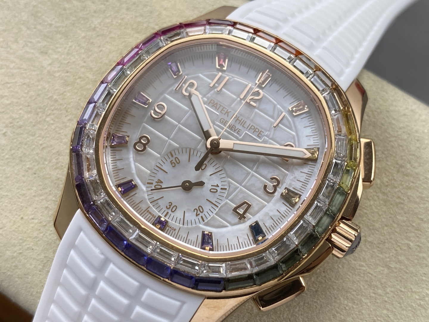 Patek Philippe Aquanaut Luce 7968/300R-001 Rainbow Chronograph 1:1 Superclone - Image 236