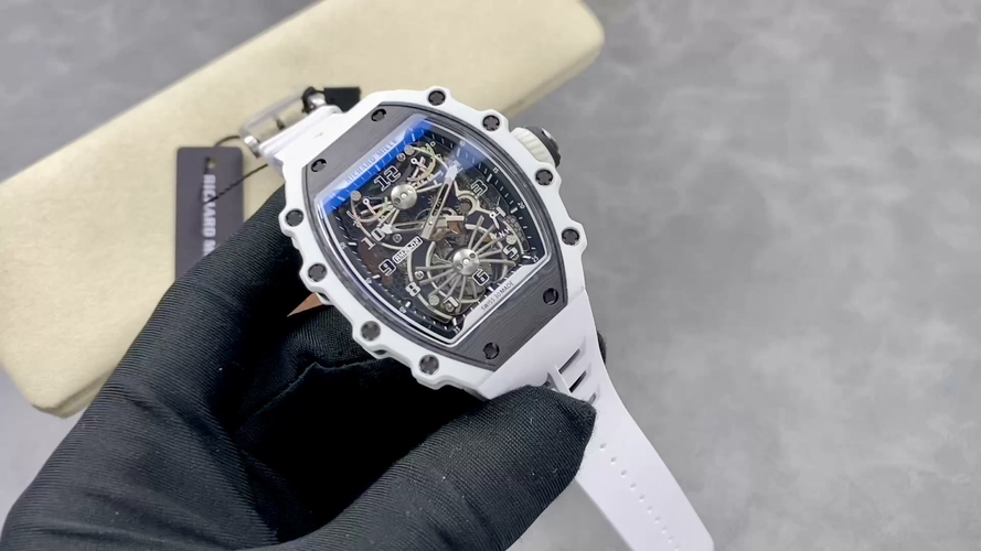 Richard Mille RM 21 Green Titanium Tourbillon Manual-wind Configuration 5AE4AC 1:1 Superclone