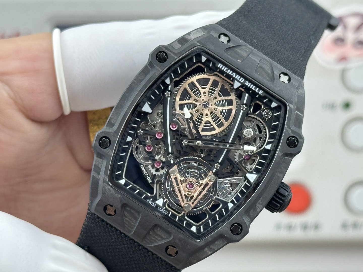 Richard Mille RM 027 RM27-05 Carbon composite Tourbillon Configuration 95995A 1:1 Superclone - Image 7