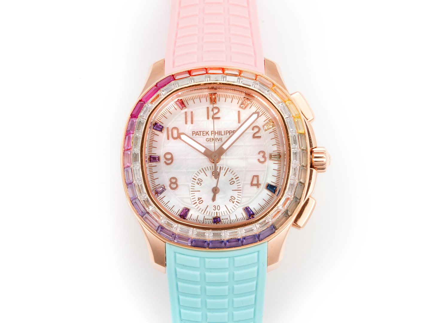 Patek Philippe Aquanaut Luce 7968/300R-001 Rainbow Chronograph 1:1 Superclone - Image 77