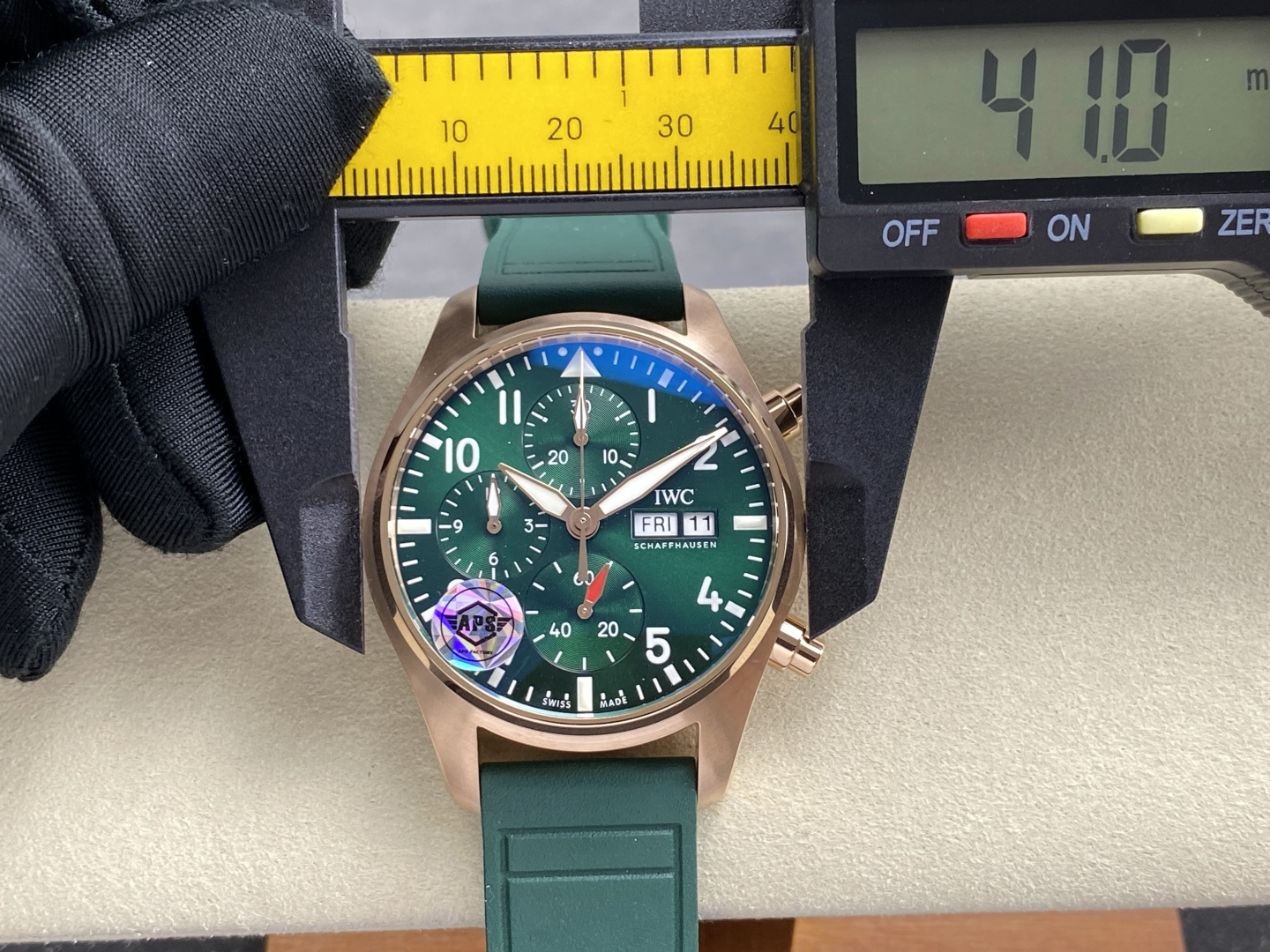 IWC Big Pilot / Pilot's Watches Stainless-steel bracelet 41 mm Chronograph APS Factory Configuration B81277 1:1 Superclone - Image 4