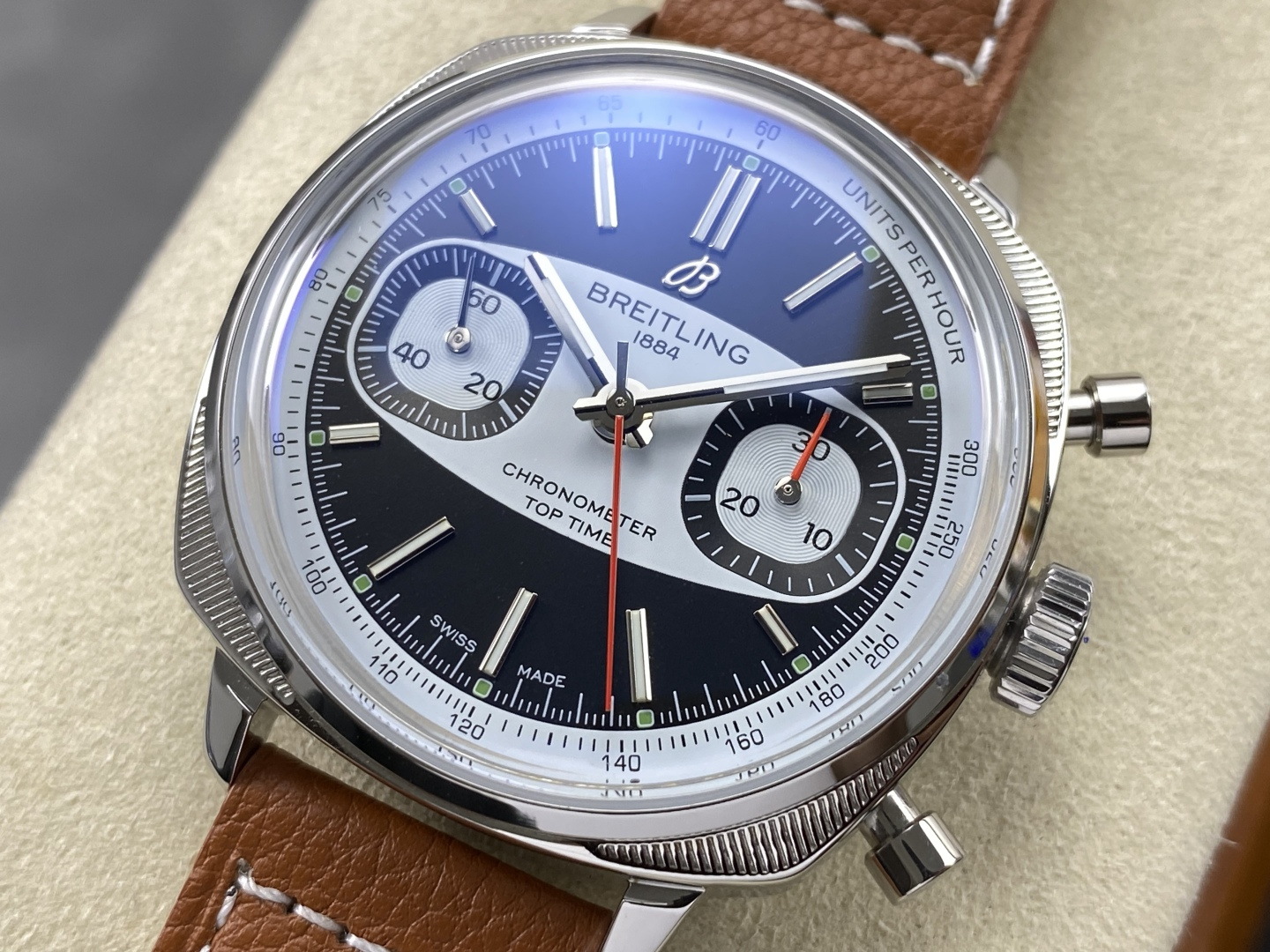 Breitling Top Time Leather strap 38 mm Chronograph BLS Factory Configuration DA97A4 1:1 Superclone - Image 11