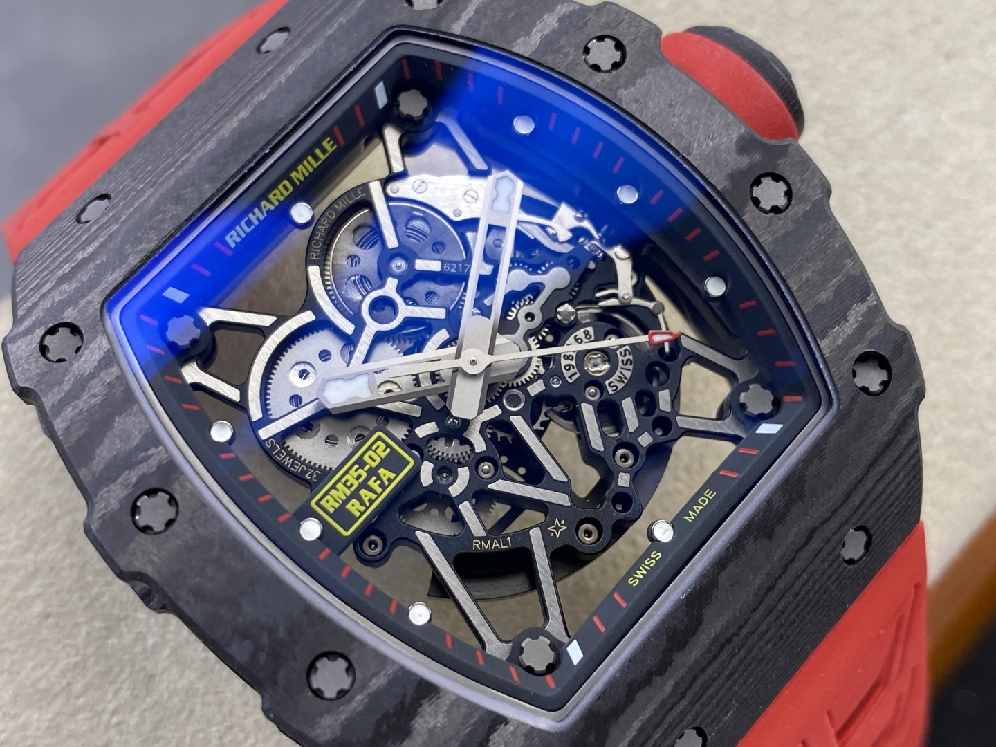 Richard Mille RM 035 RM35-02 Rubber strap 1:1 Superclone - Image 9