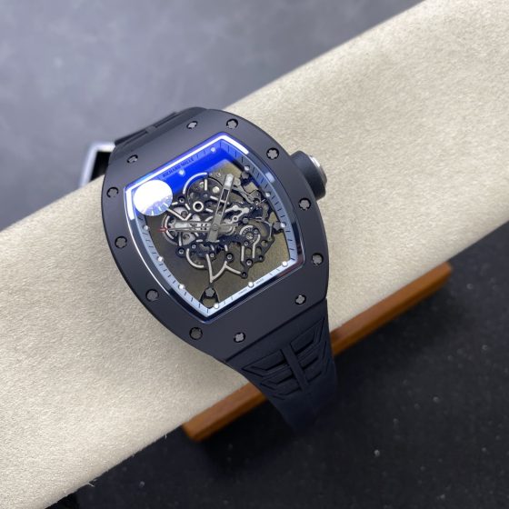 Richard Mille RM 055 RM055 Black Ceramic 42.70 mm Manual-wind ZF Factory Configuration AA7835 1:1 Superclone