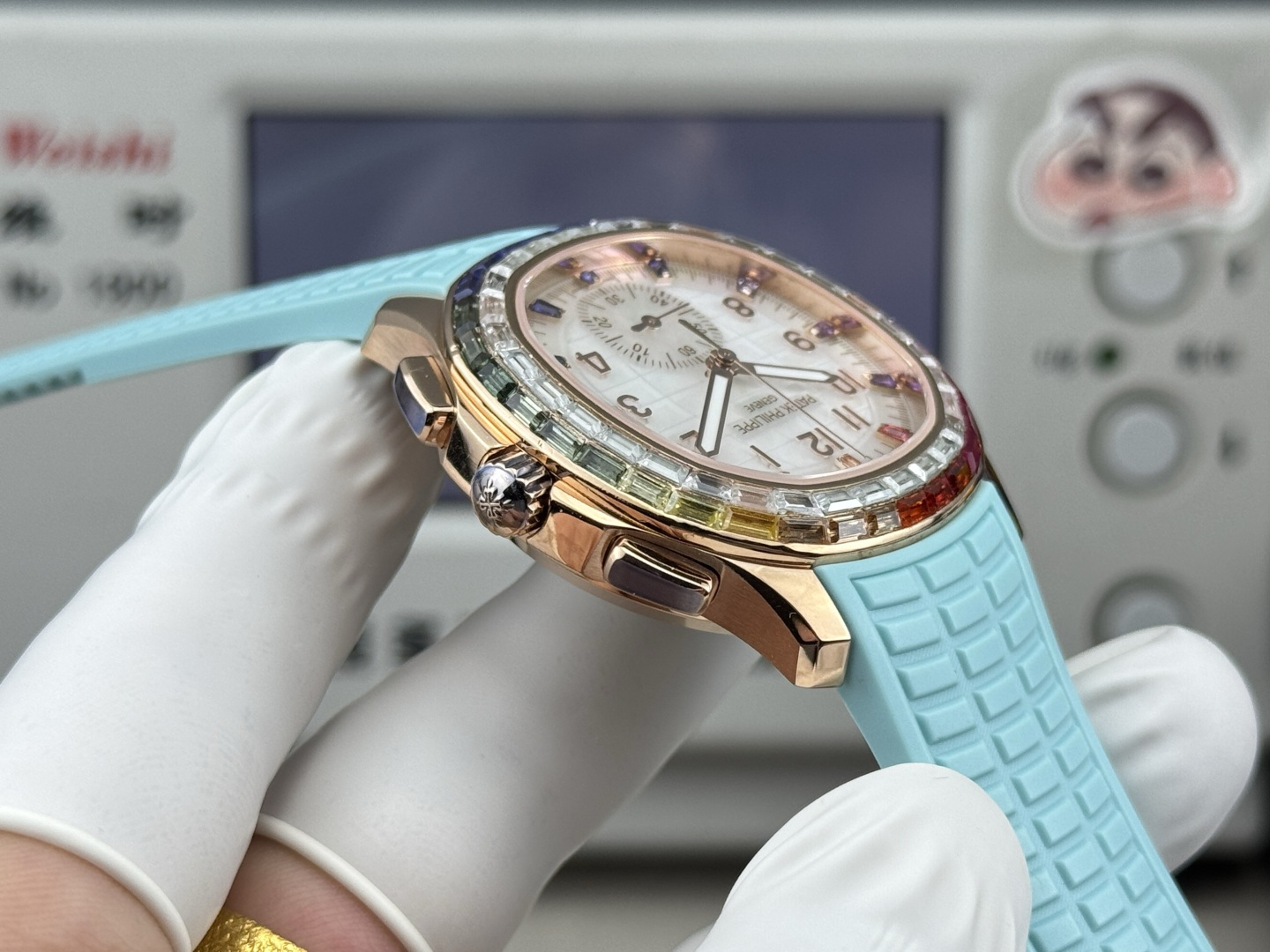 Patek Philippe Aquanaut Luce 7968/300R-001 Rainbow Chronograph 1:1 Superclone - Image 56