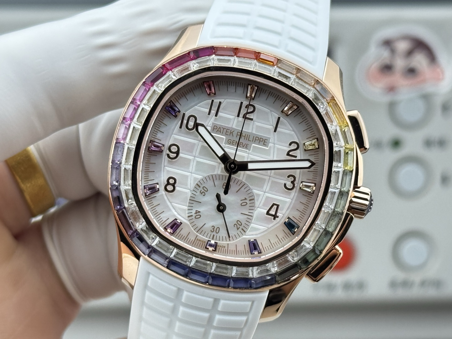 Patek Philippe Aquanaut Luce 7968/300R-001 Rainbow Chronograph 1:1 Superclone - Image 24