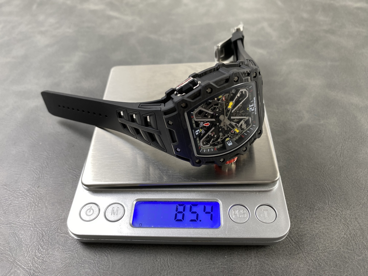 Richard Mille RM 035 RM35 Carbon composite 43.15 x 49.95 mm Skeleton / openworked CLEAN Factory Configuration 2B0F7B 1:1 Superclone - Image 8