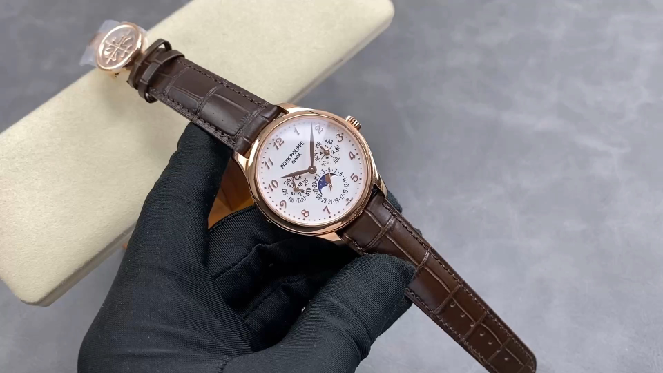 Patek Philippe Grand Complications Leather strap 39 mm Moon phase Automatic 3K Factory Configuration EA52D8 1:1 Superclone
