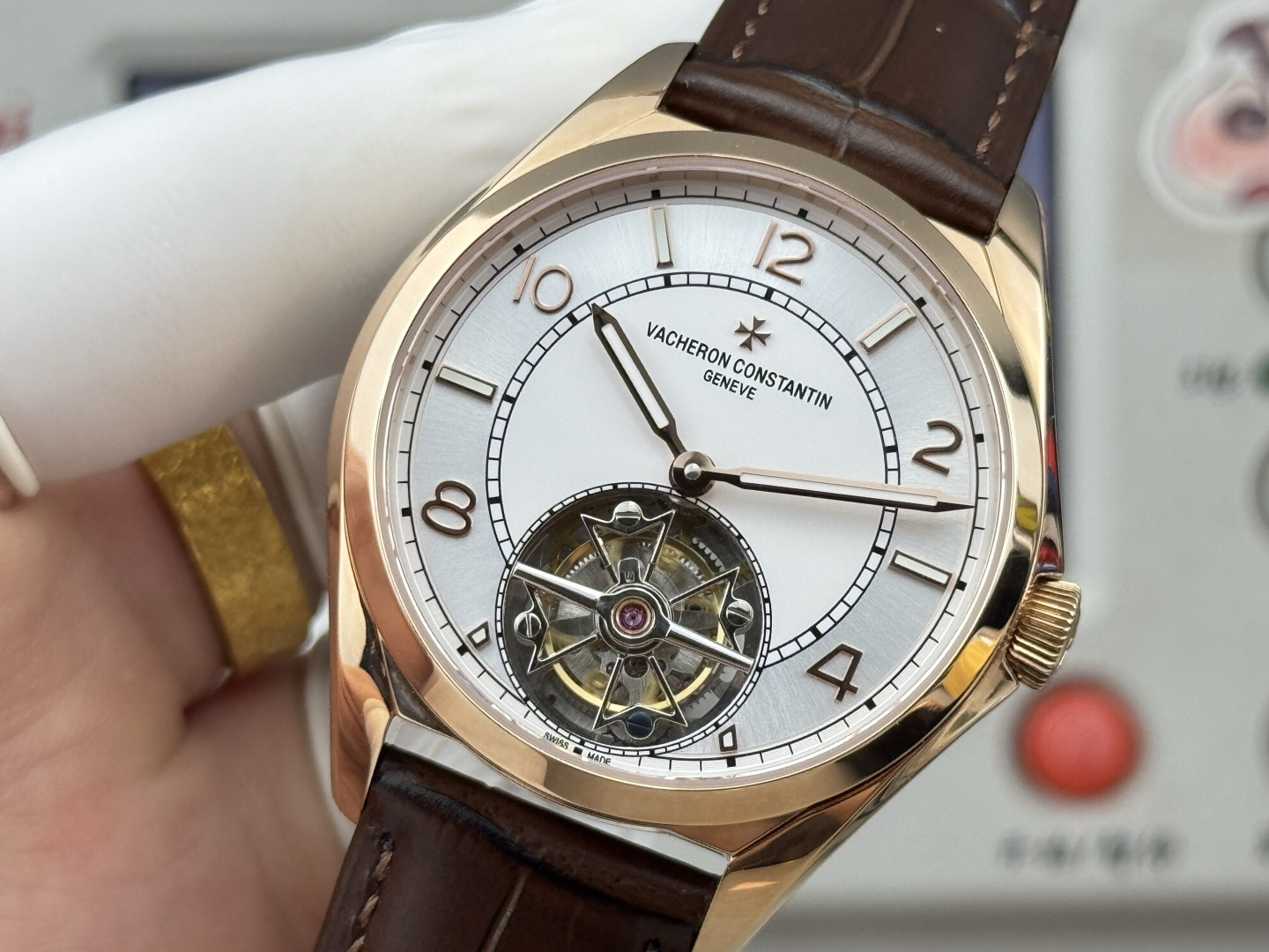 Vacheron Constantin Fiftysix tourbillon - 41 mm - Pink Gold Watch 6000E/000R-B488 (X60R2316) 1:1 Superclone - Image 6