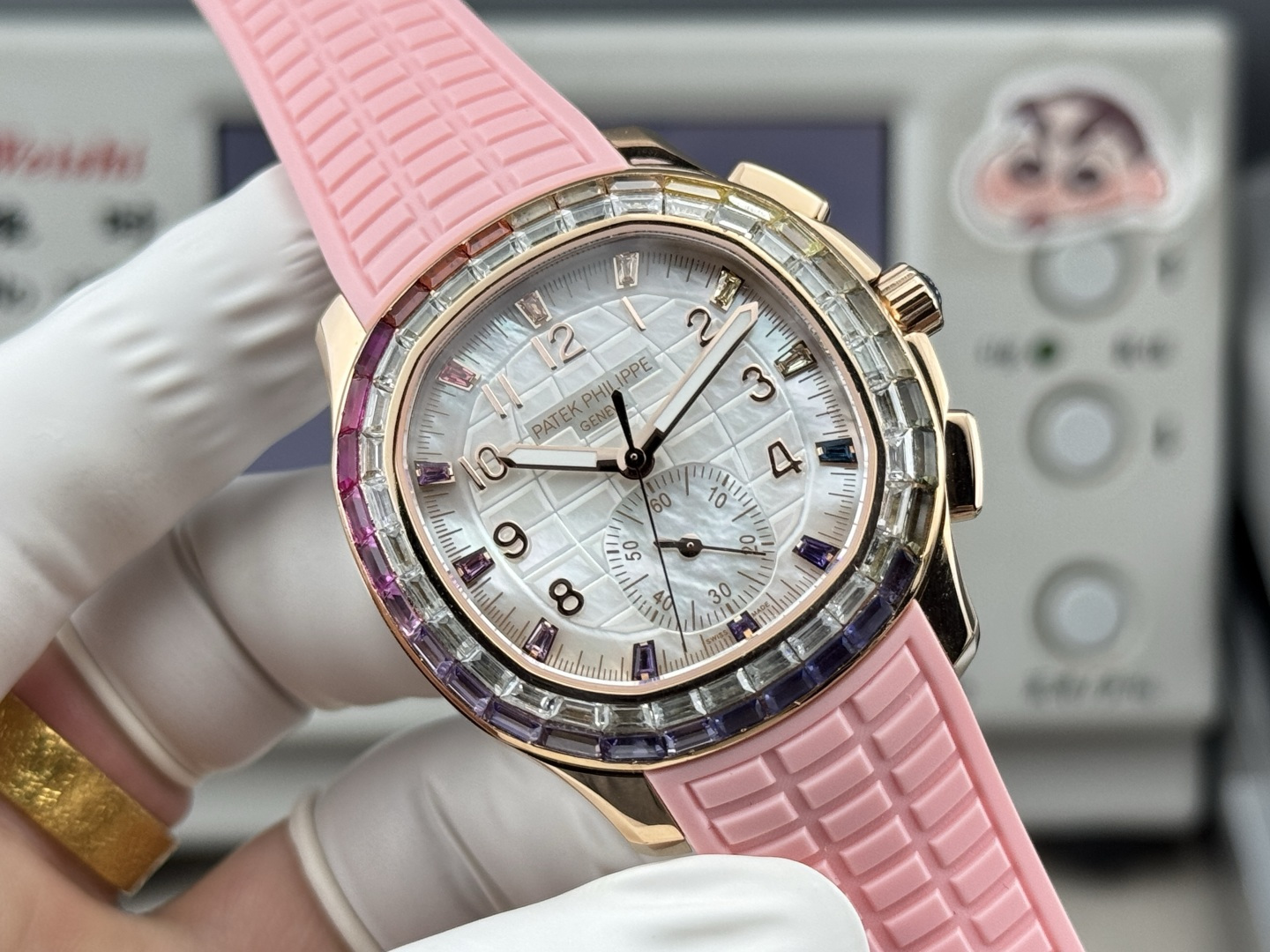 Patek Philippe Aquanaut Luce 7968/300R-001 Rainbow Chronograph 1:1 Superclone - Image 91
