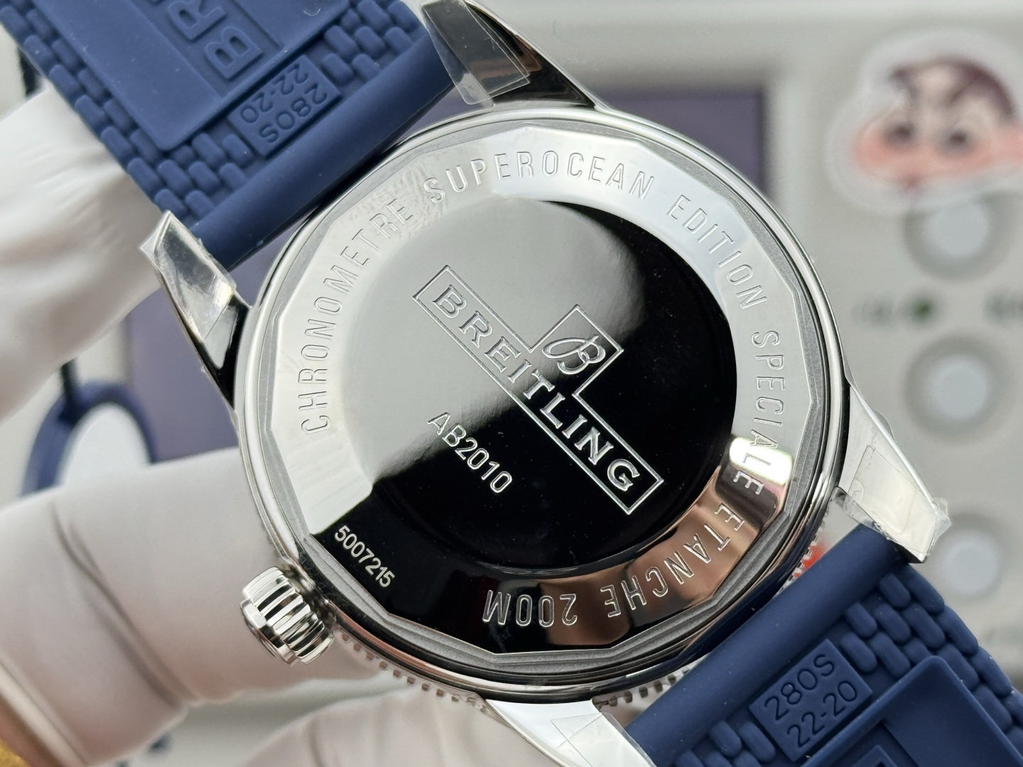 Breitling Superocean Heritage Rubber strap 42 mm GF Factory Configuration 4E1F86 1:1 Superclone - Image 8