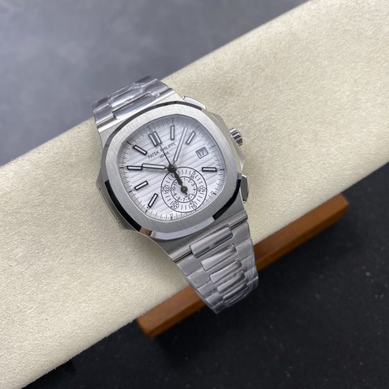 Patek Philippe Nautilus Chronograph 5980/1A-019 White Dial 1:1 Superclone
