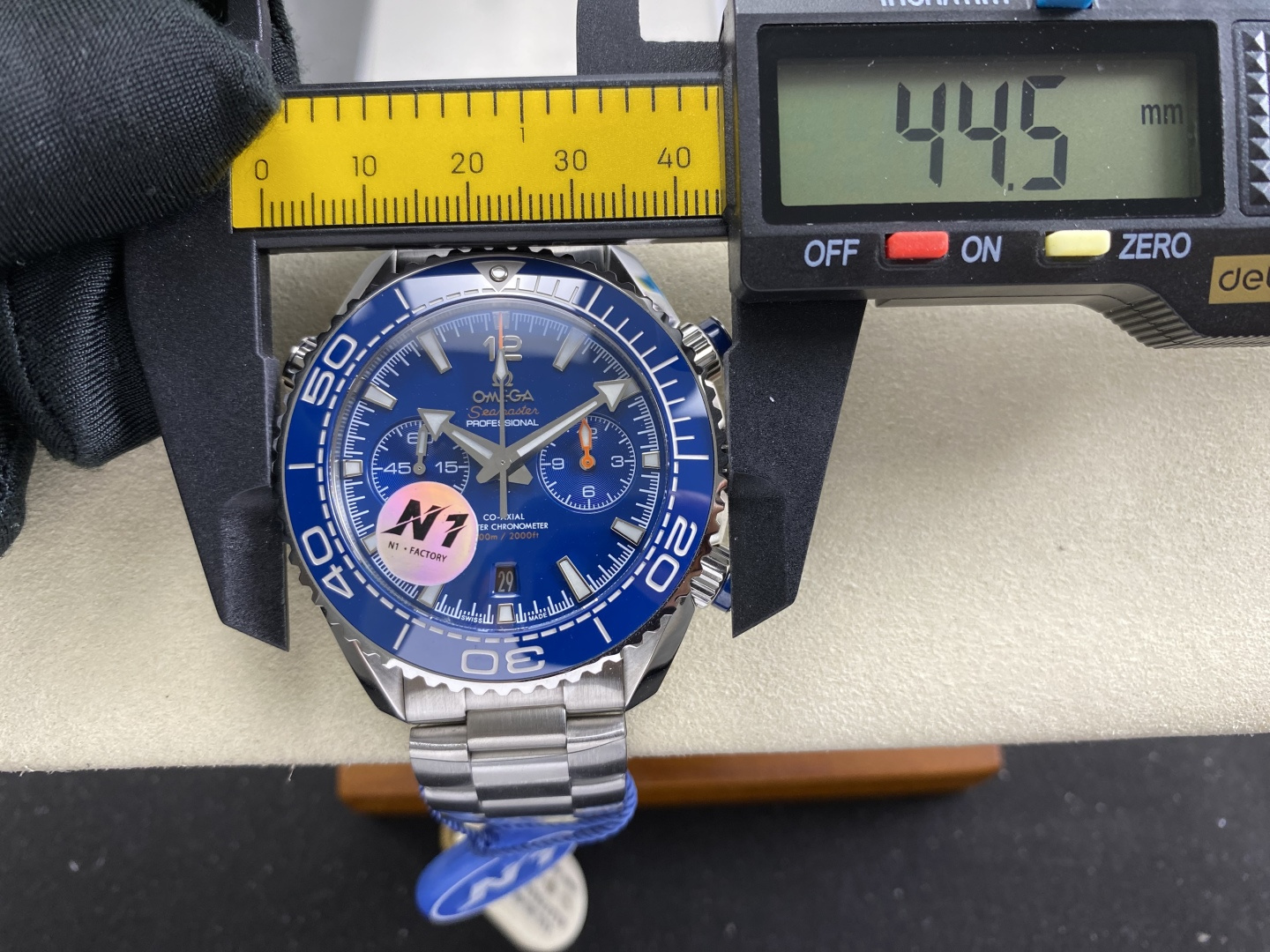 Omega Seamaster Planet Ocean 600M Co-Axial Master Chronometer Chronograph 45.5 mm 215.30.46.51.03.001 1:1 Superclone - Image 6