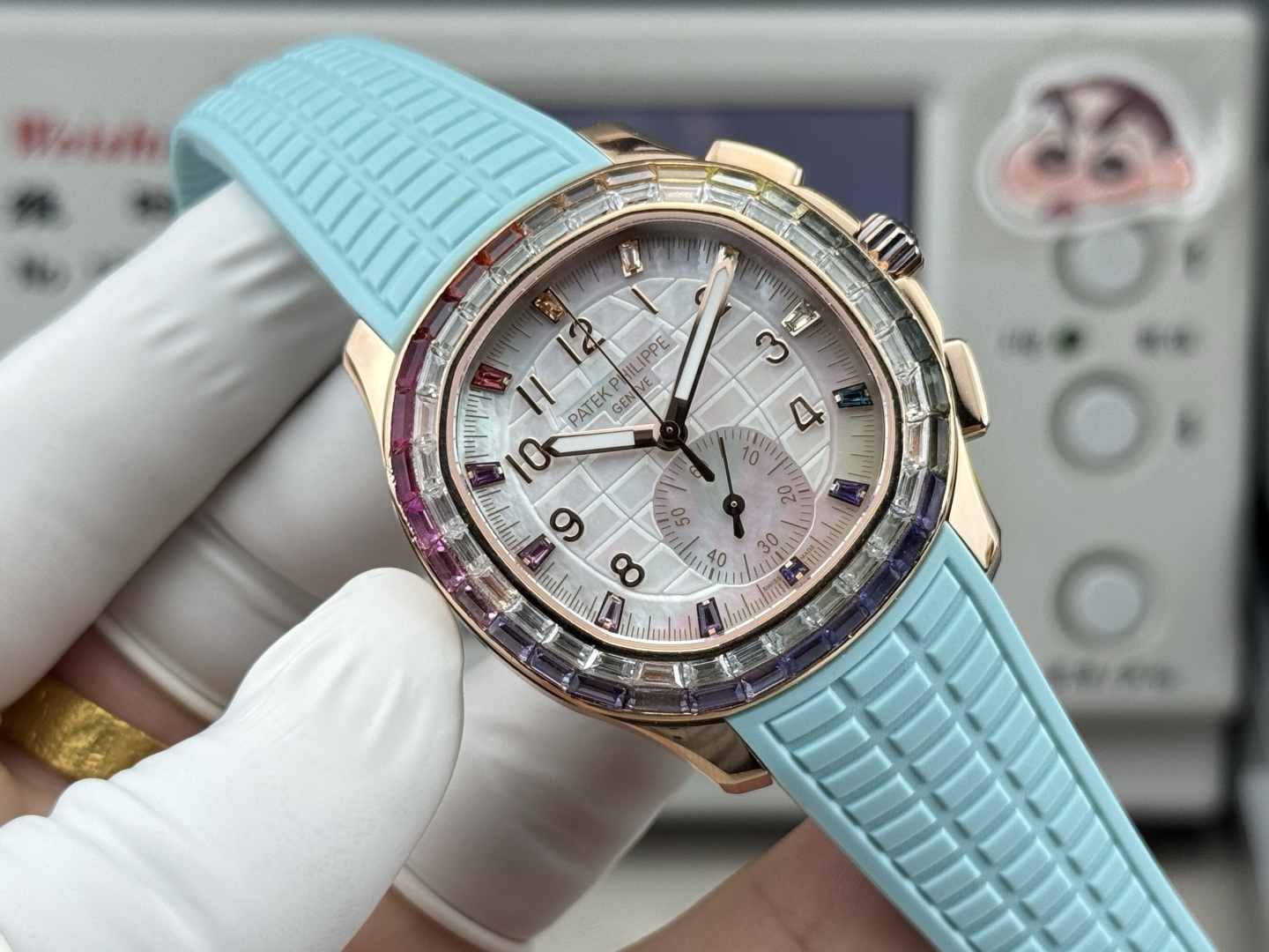 Patek Philippe Aquanaut Luce 7968/300R-001 Rainbow Chronograph 1:1 Superclone - Image 98