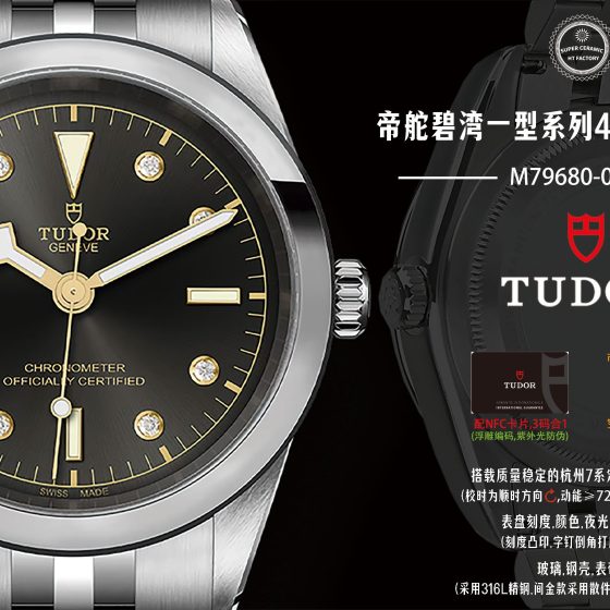 Tudor Black Bay Gold 41 mm HT Factory Configuration AA2A77 1:1 Superclone