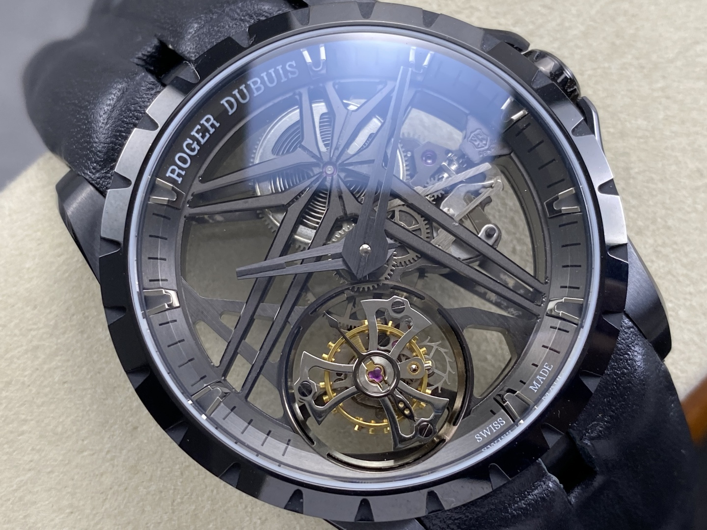 Roger Dubuis Excalibur Stainless steel 42 mm Tourbillon Configuration 93BEC3 1:1 Superclone - Image 8