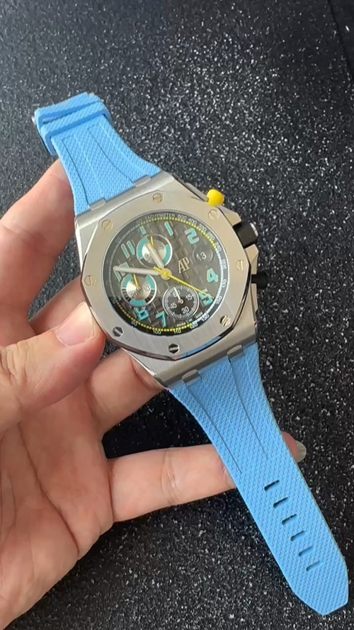 Audemars Piguet Royal Oak Offshore 26238 Stainless steel Rubber strap 42 mm Chronograph Configuration DE3A86 1:1 Superclone