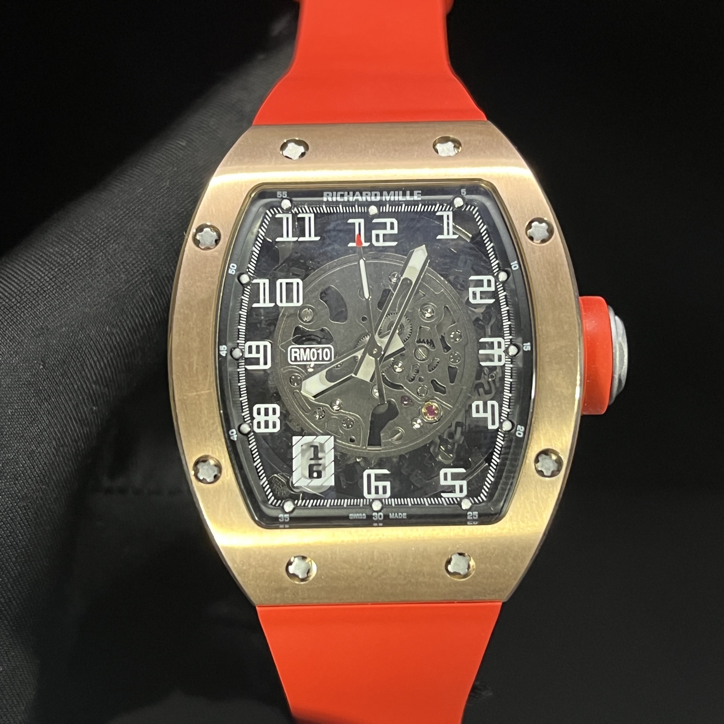 Richard Mille RM 010 RM010 Stainless steel Rubber strap 1:1 Superclone - Image 8