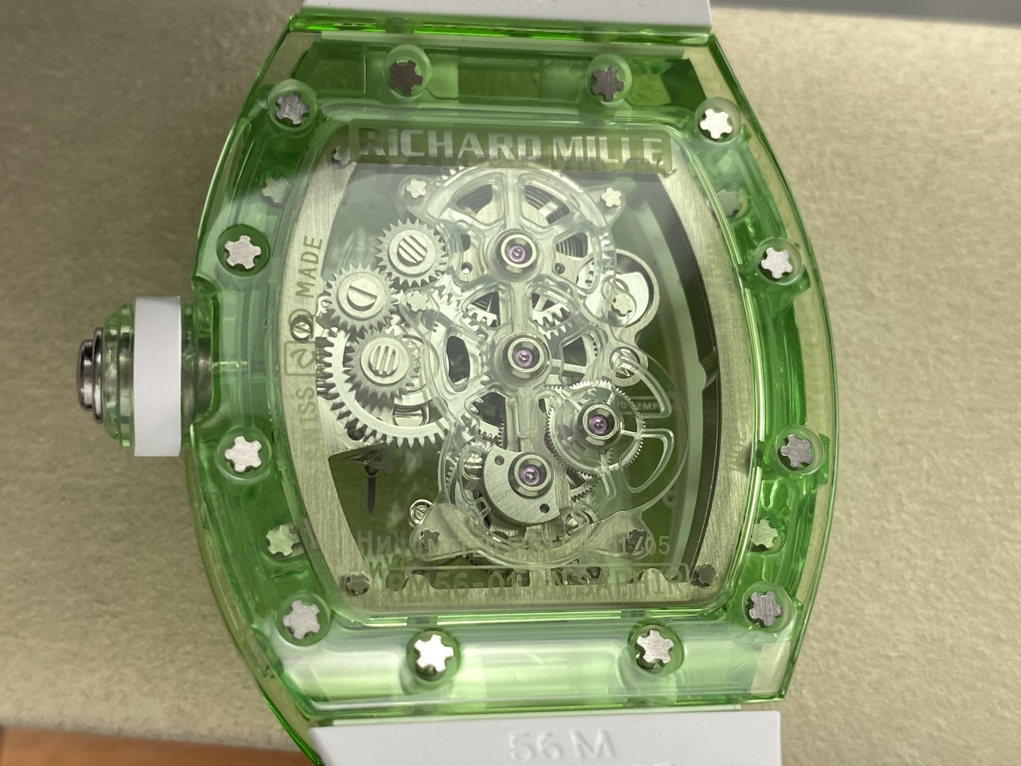 Richard Mille RM 56 RM56-01 Tourbillon Manual-wind Configuration 7C4DF3 1:1 Superclone - Image 6