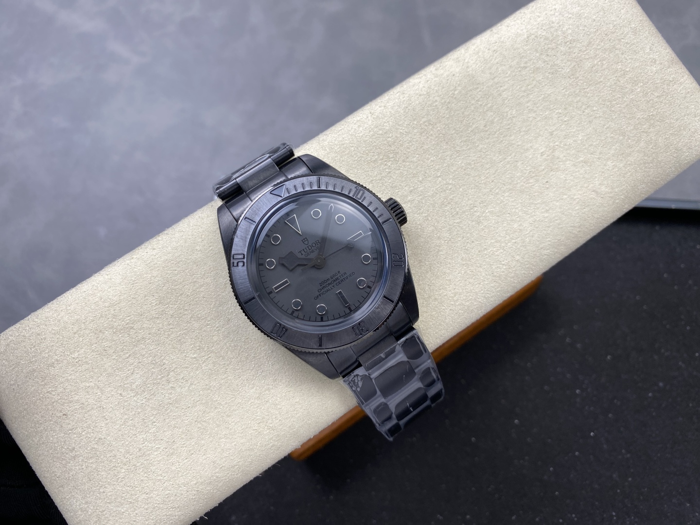 Tudor Black Bay Black Black Leather strap 41 mm Tourbillon GR Factory Configuration AB8B1C 1:1 Superclone - Image 2