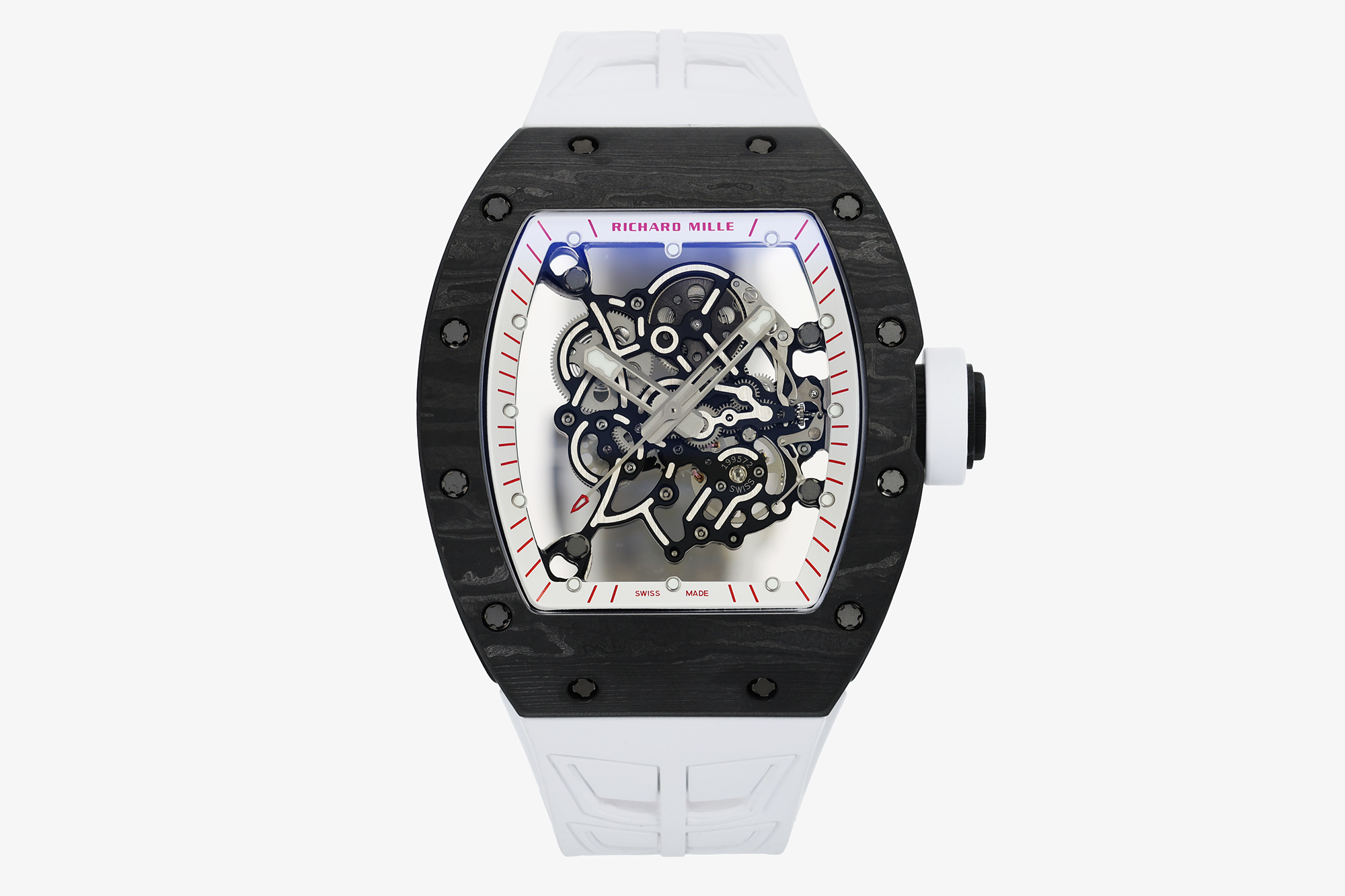 Richard Mille RM 055 RM055 Carbon composite Manual-wind ZF Factory Configuration 3D7C72 1:1 Superclone