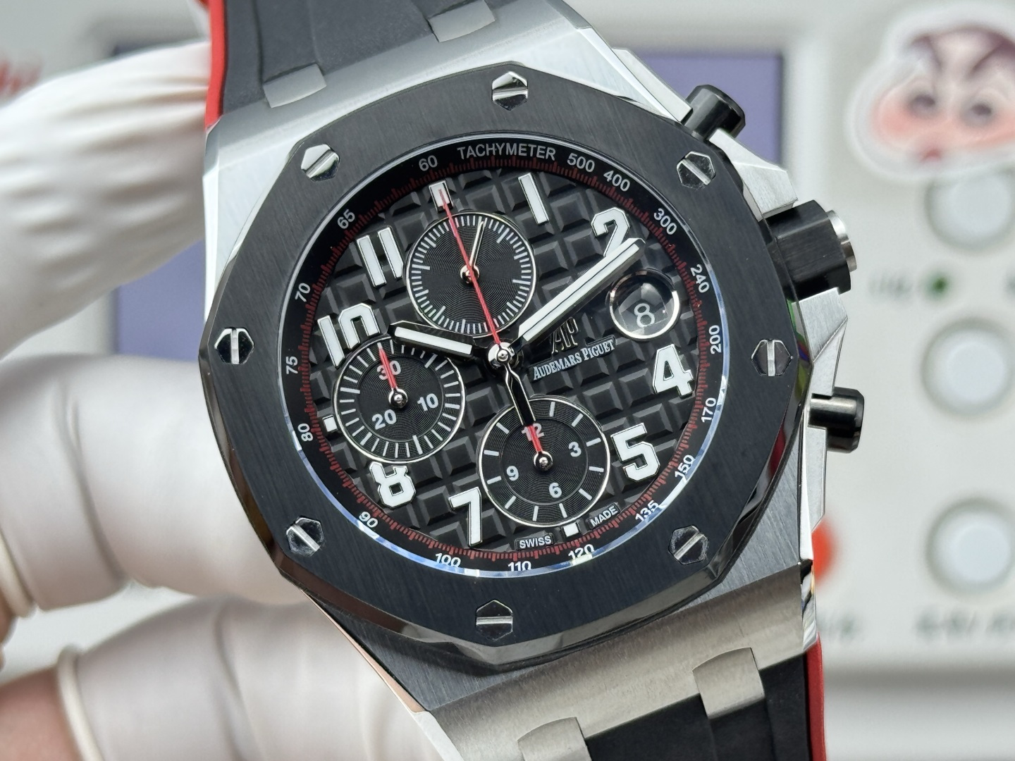 Audemars Piguet Royal Oak Offshore 26470 Stainless steel Rubber strap 42 mm Chronograph LS Factory Configuration 150FA6 1:1 Superclone - Image 6