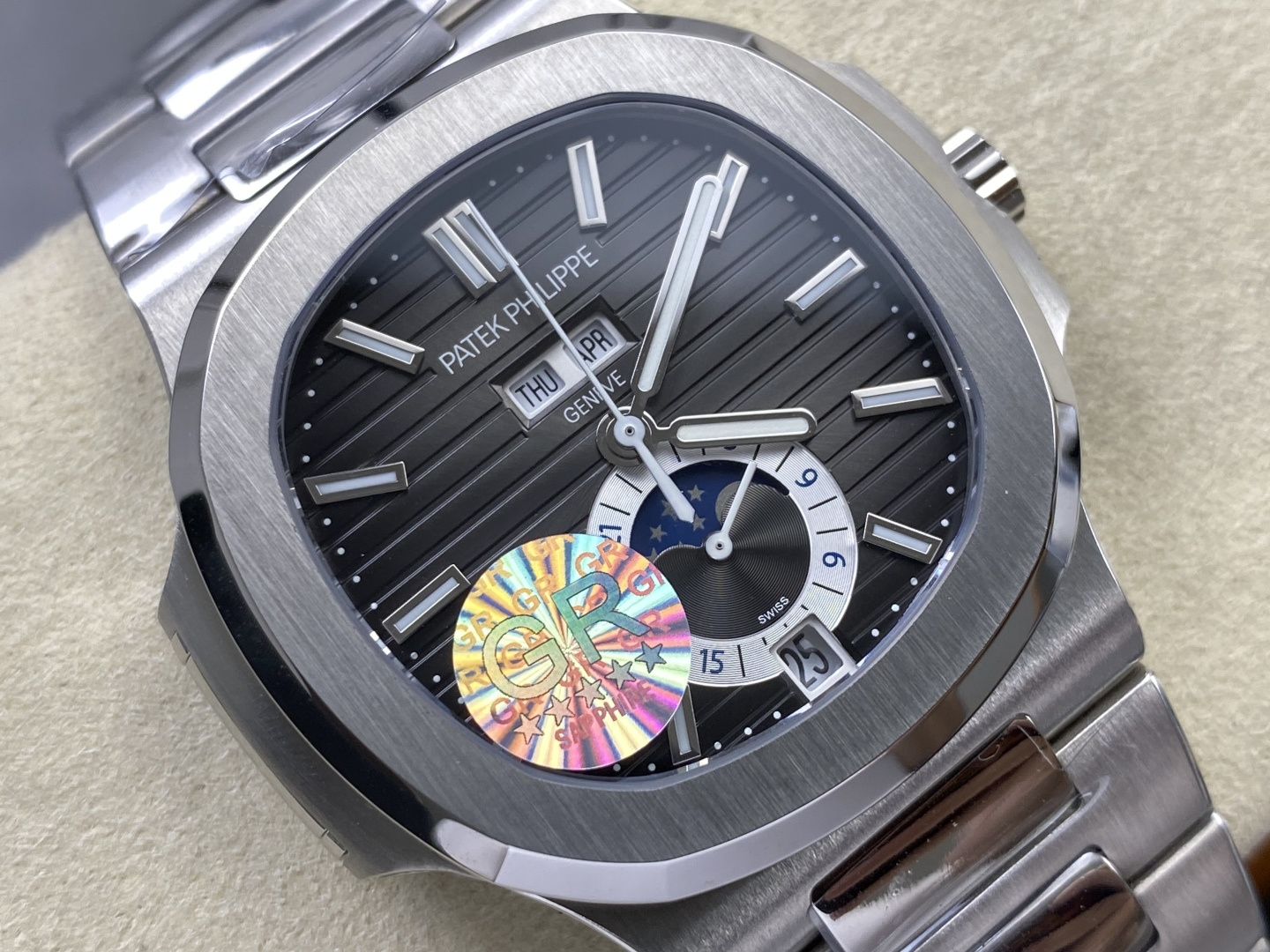Patek Philippe Nautilus Quantième Annuel. Phases De Lune 5726/1A-014 1:1 Superclone - Image 22