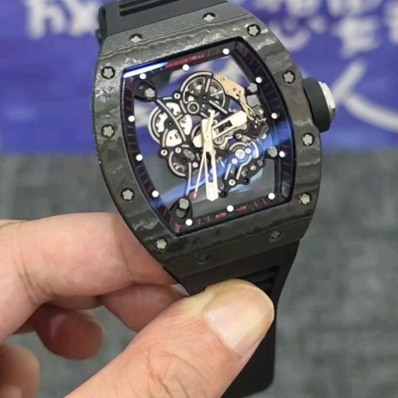 Richard Mille RM 055 RM055 Rubber strap Skeleton / openworked 1:1 Superclone