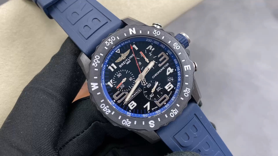Breitling Endurance Pro Carbon composite Rubber strap 44 mm Chronograph Configuration BF23B6 1:1 Superclone