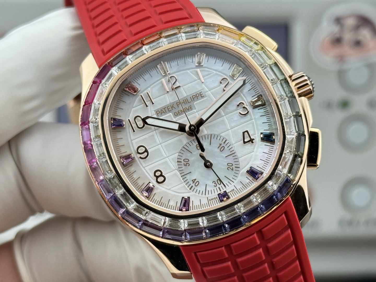 Patek Philippe Aquanaut Luce 7968/300R-001 Rainbow Chronograph 1:1 Superclone - Image 143