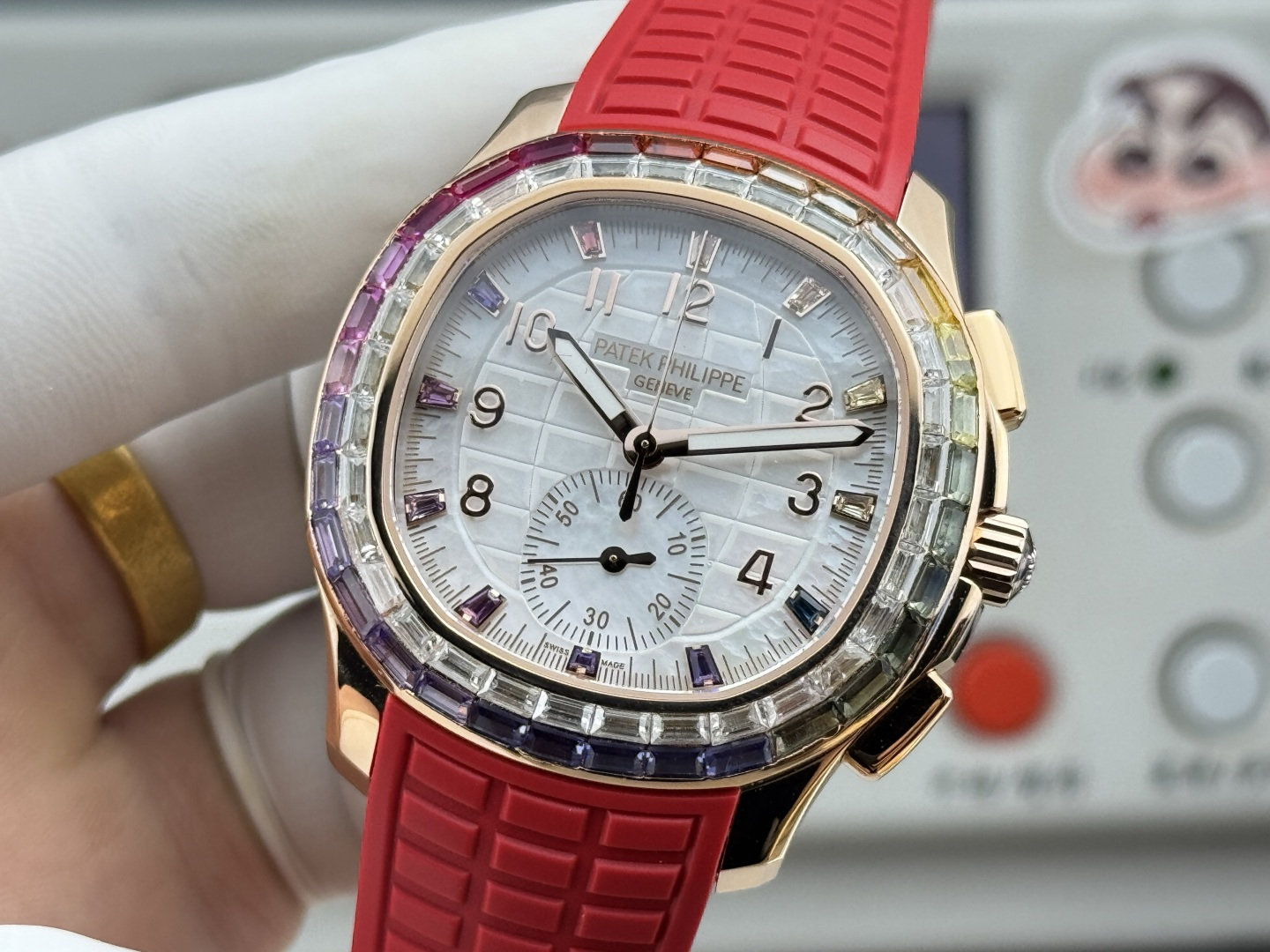Patek Philippe Aquanaut Luce 7968/300R-001 Rainbow Chronograph 1:1 Superclone - Image 152