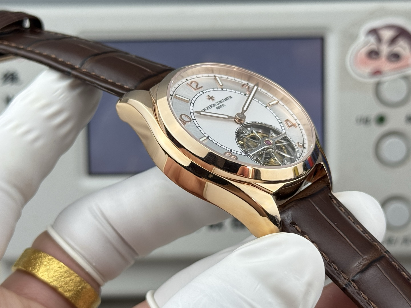 Vacheron Constantin Fiftysix tourbillon - 41 mm - Pink Gold Watch 6000E/000R-B488 (X60R2316) 1:1 Superclone - Image 8