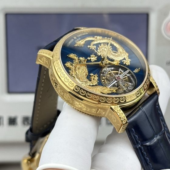 Vacheron Constantin Traditionnelle Rose-gold tone Black dial 41 mm Tourbillon Manual-wind ANT Factory Configuration F516B2 1:1 Superclone