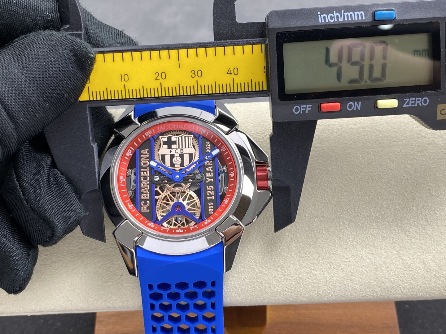 Jacob & Co. Epic X Stainless steel Rubber strap Configuration 915294 1:1 Superclone - Image 3