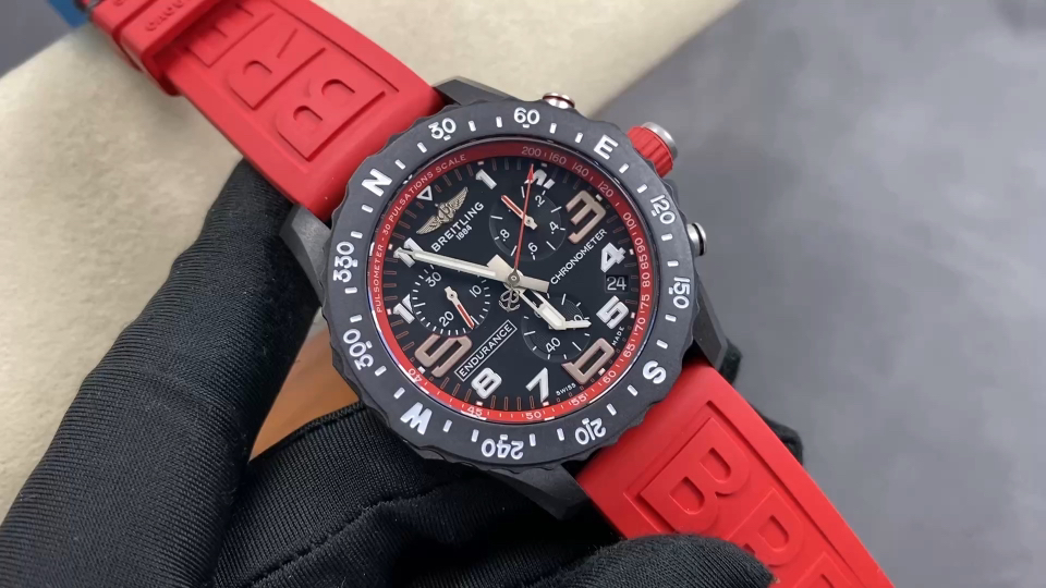 Breitling Endurance Pro Carbon composite Rubber strap 44 mm Chronograph Configuration 2821AA 1:1 Superclone